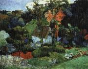 Paul Gauguin landskap, pont-aven china oil painting artist